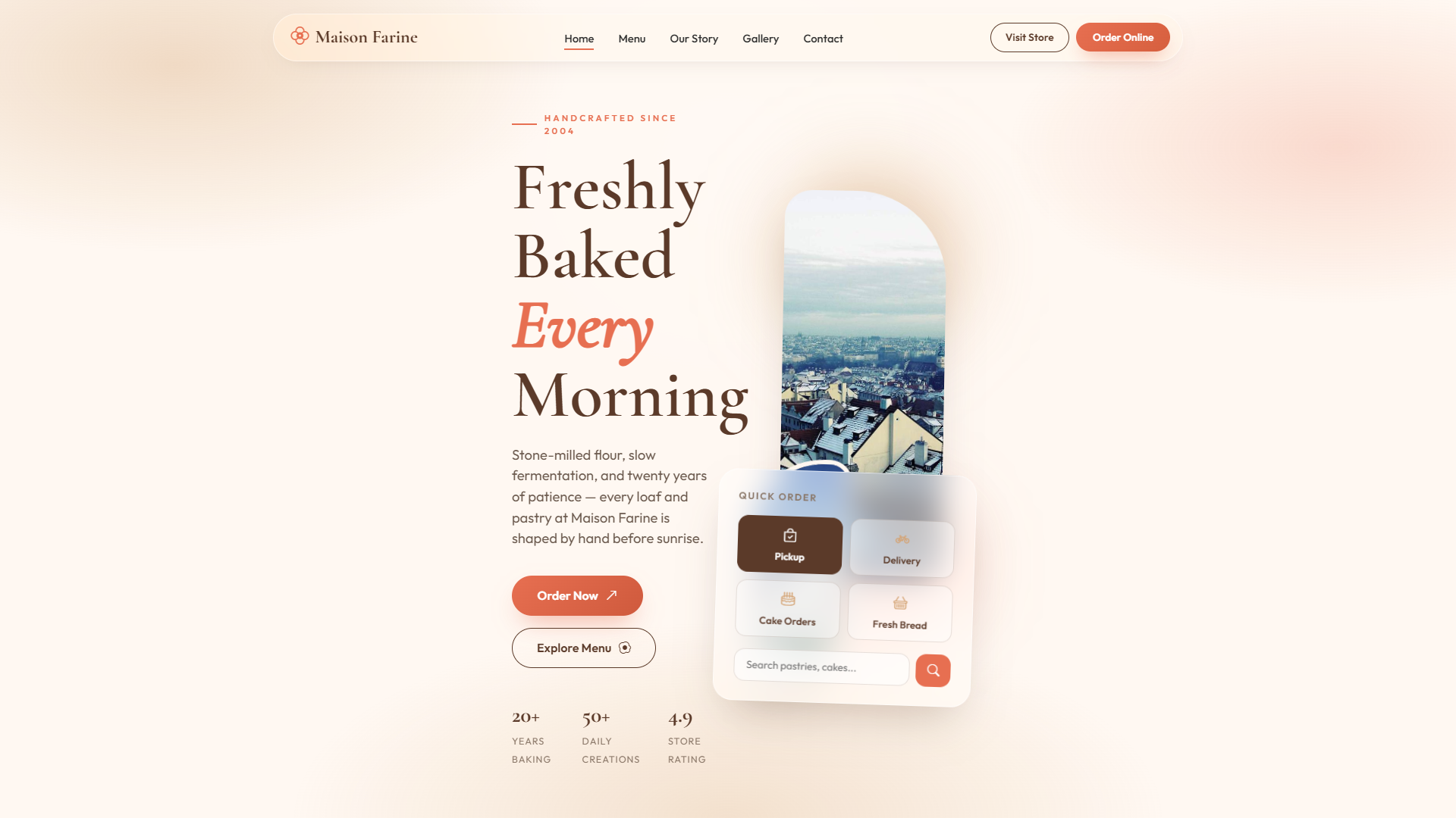 Golden Crust French Boulangerie — Website Template