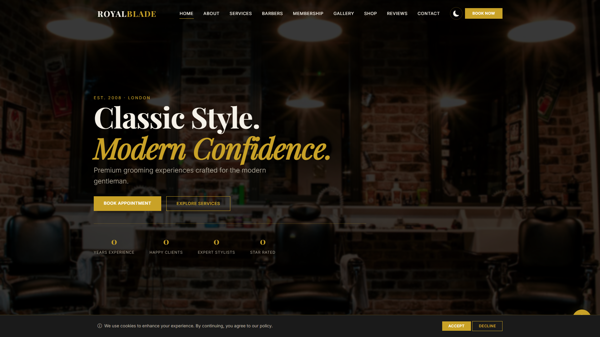 The Executive Shave Club — Website Template