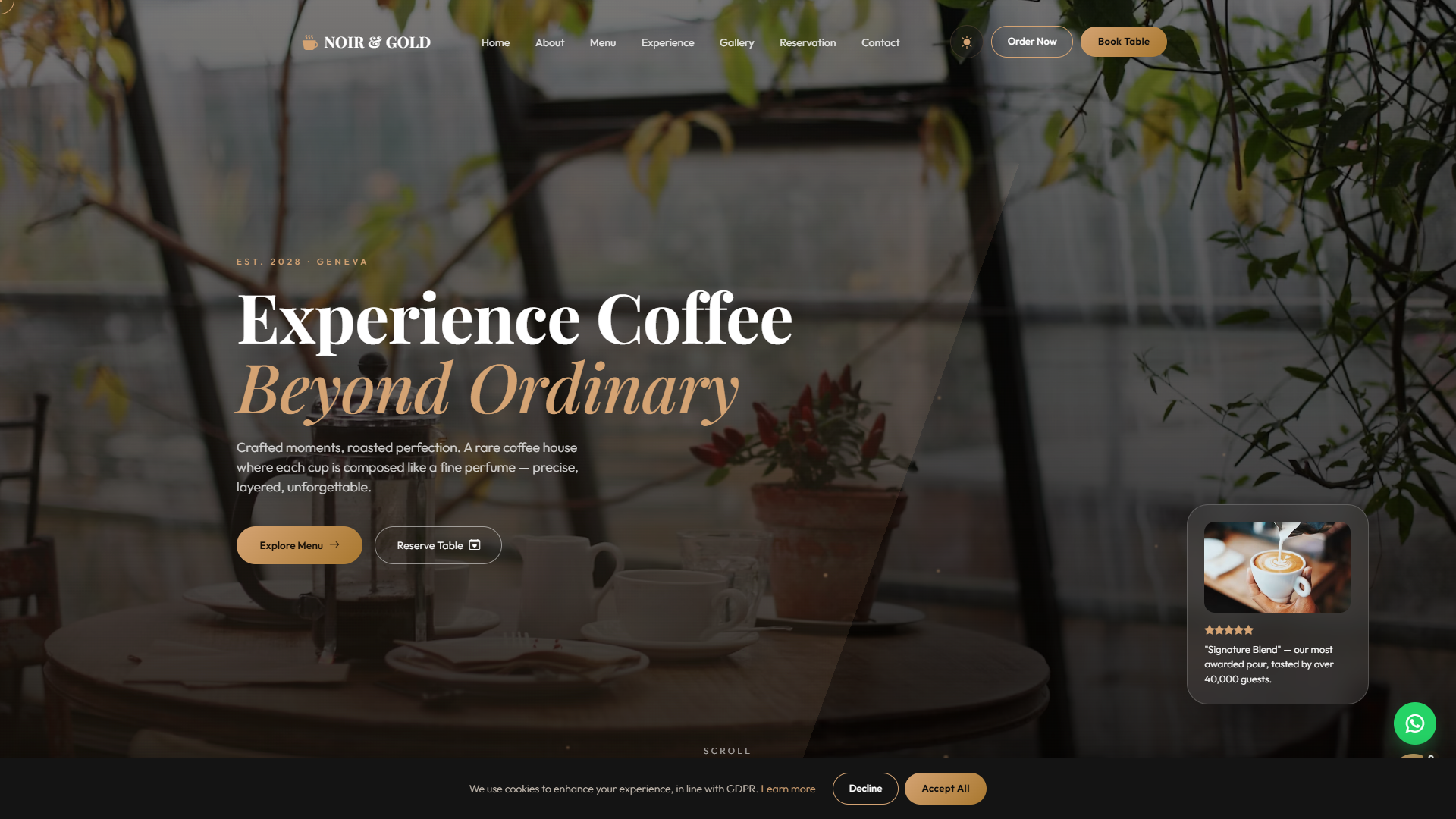Origin Roastery & Espresso Lab — Website Template
