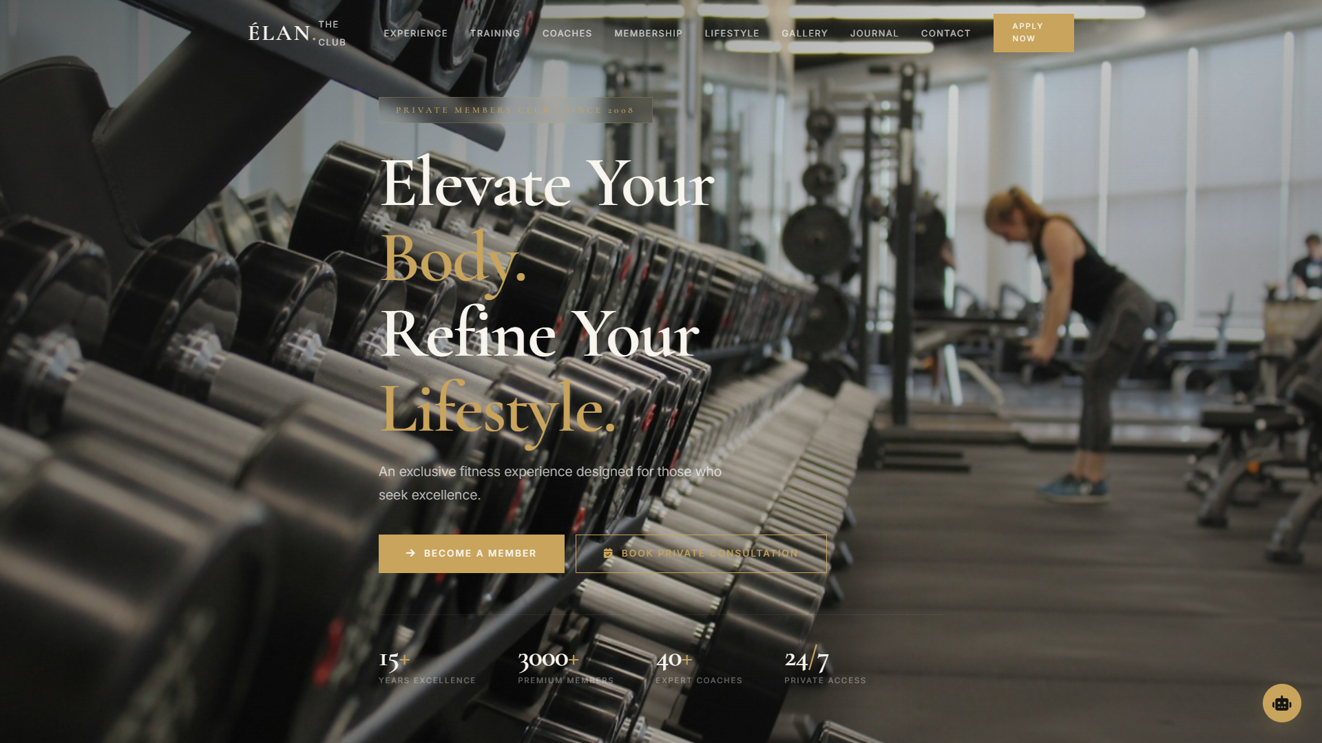 24/7 Powerhouse Fitness Center — Website Template