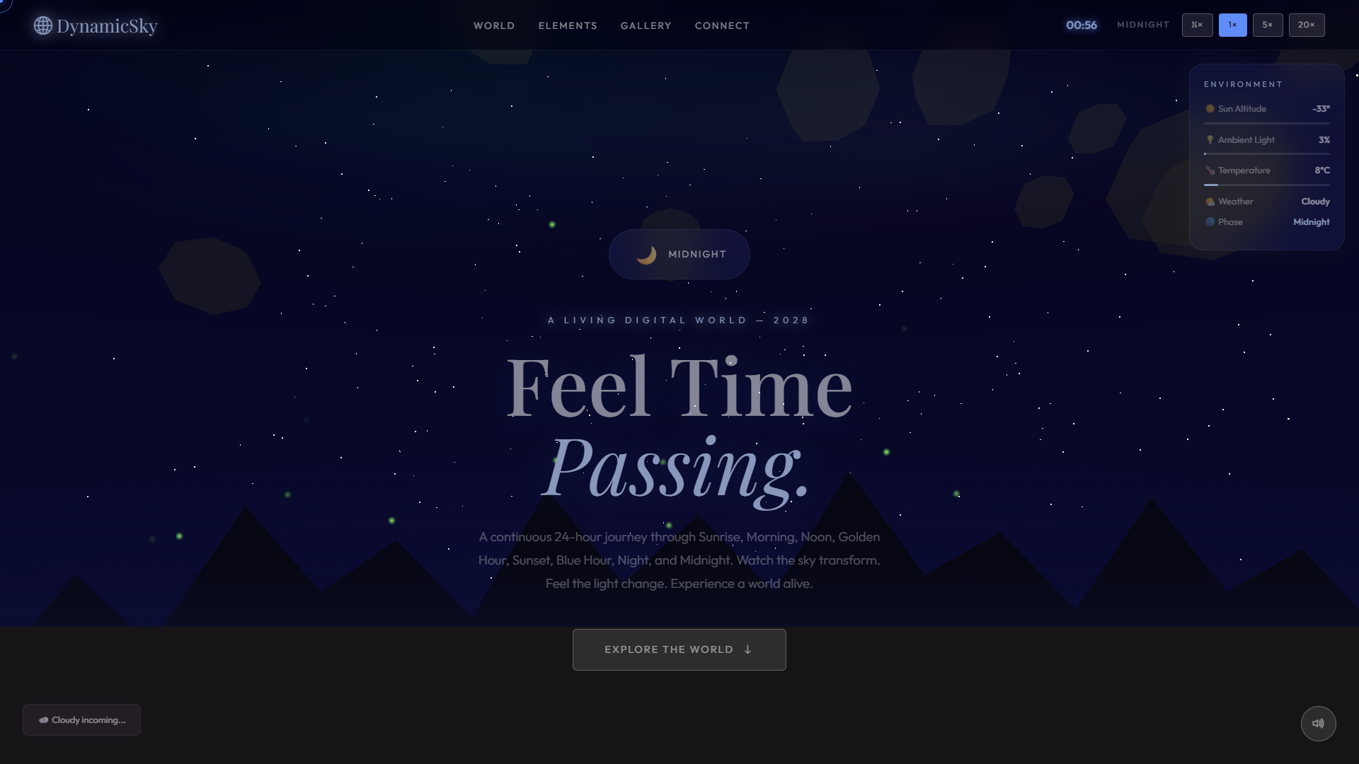 DynamicSky 24-Hour World Engine — Website Template