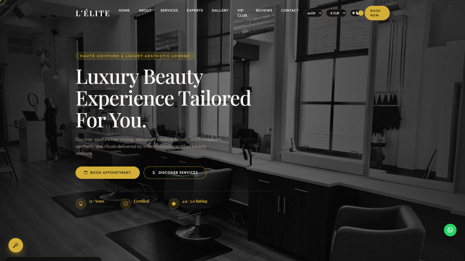Velvet Touch Bridal Studio — Website Template
