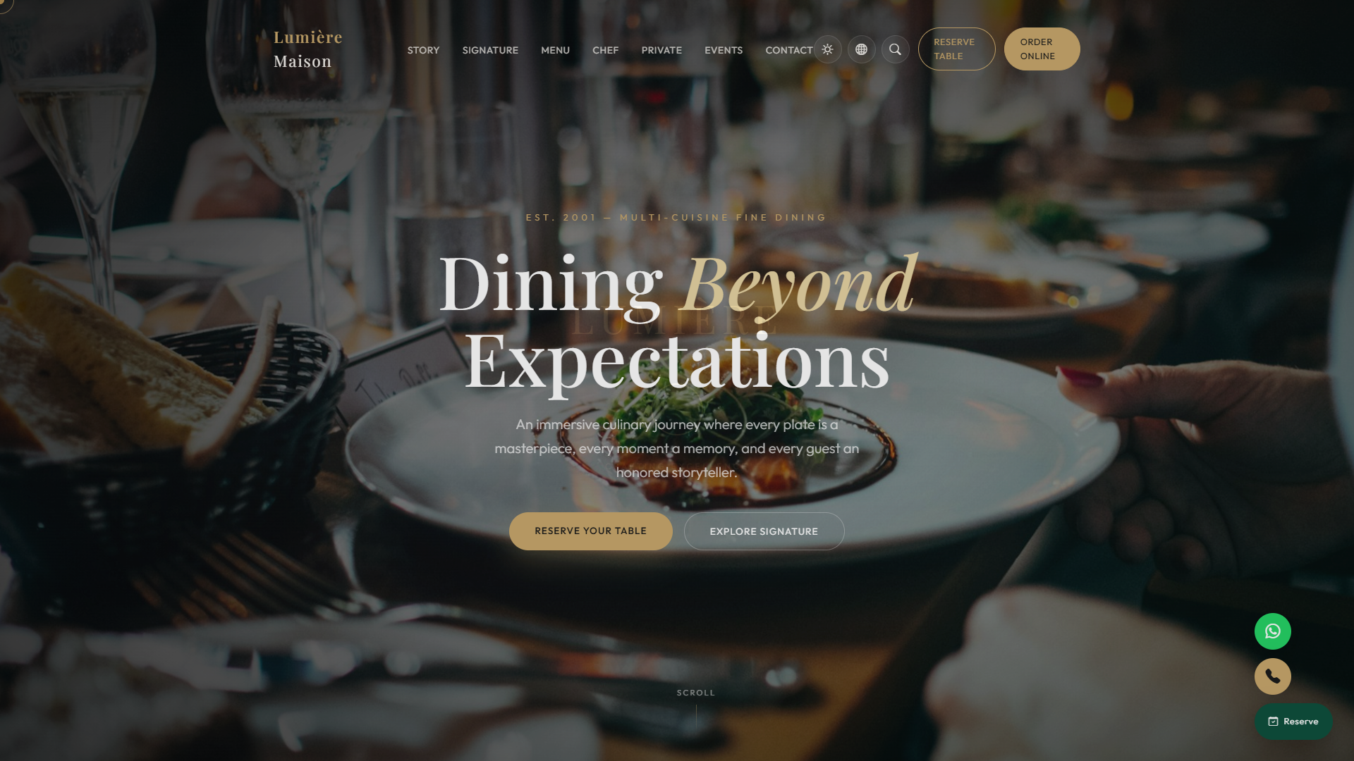 Botanica Fine Dining Restaurant Screen 2